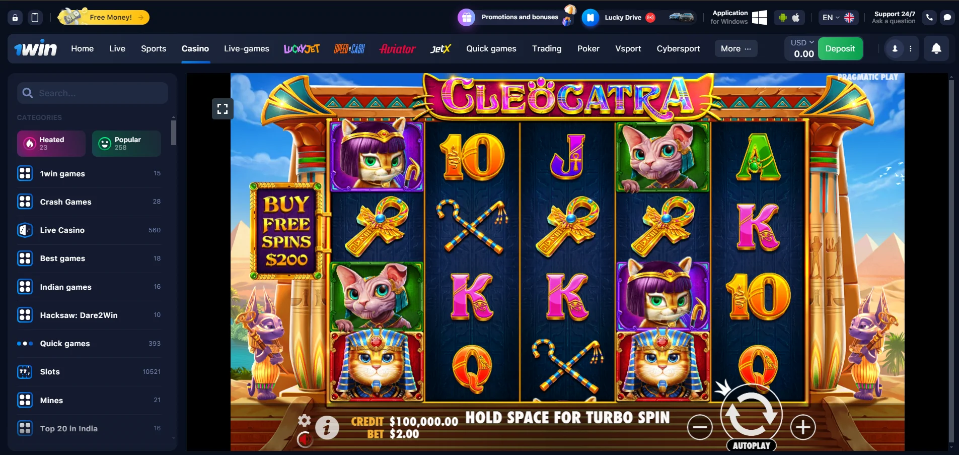 Cleocatra game