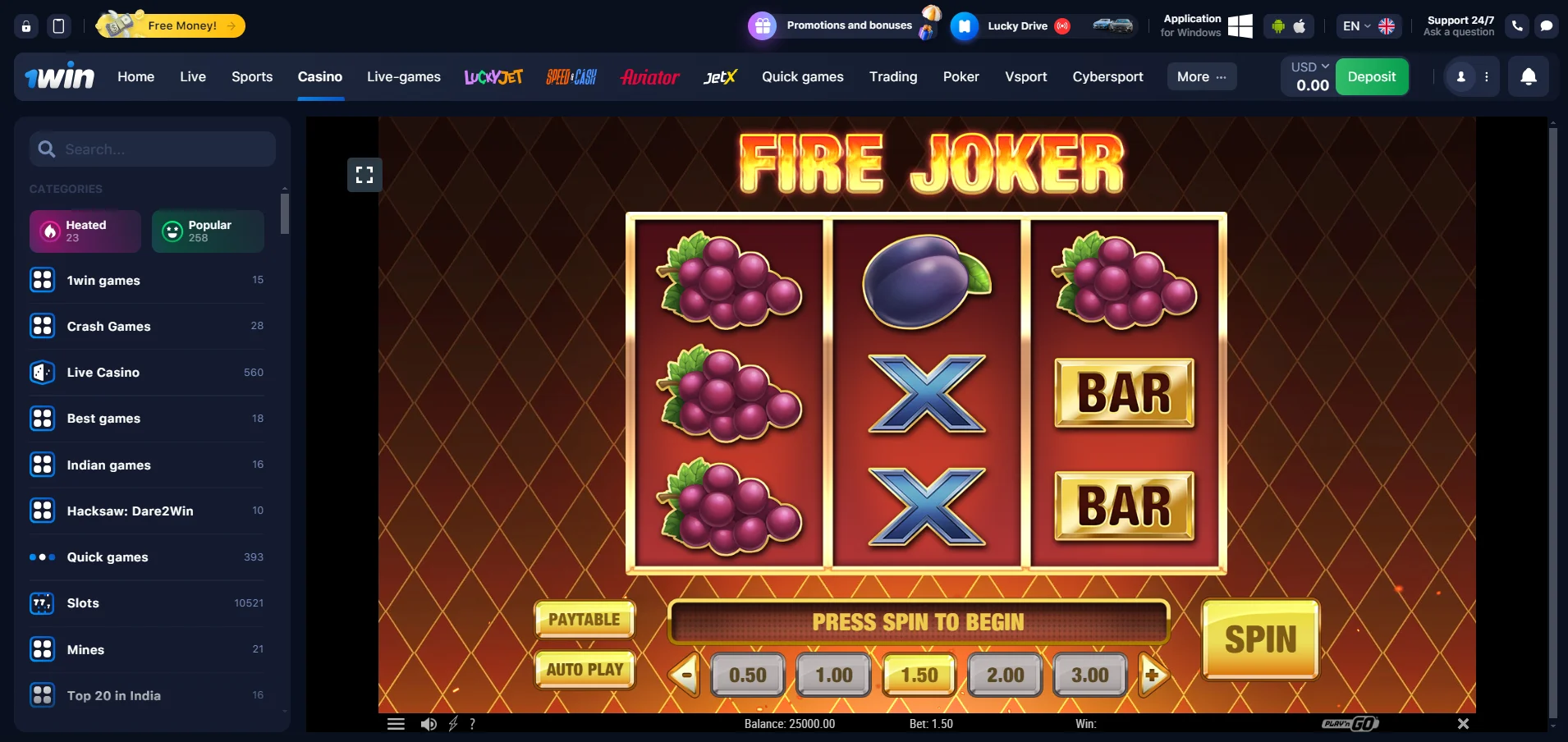 Fire Joker slot