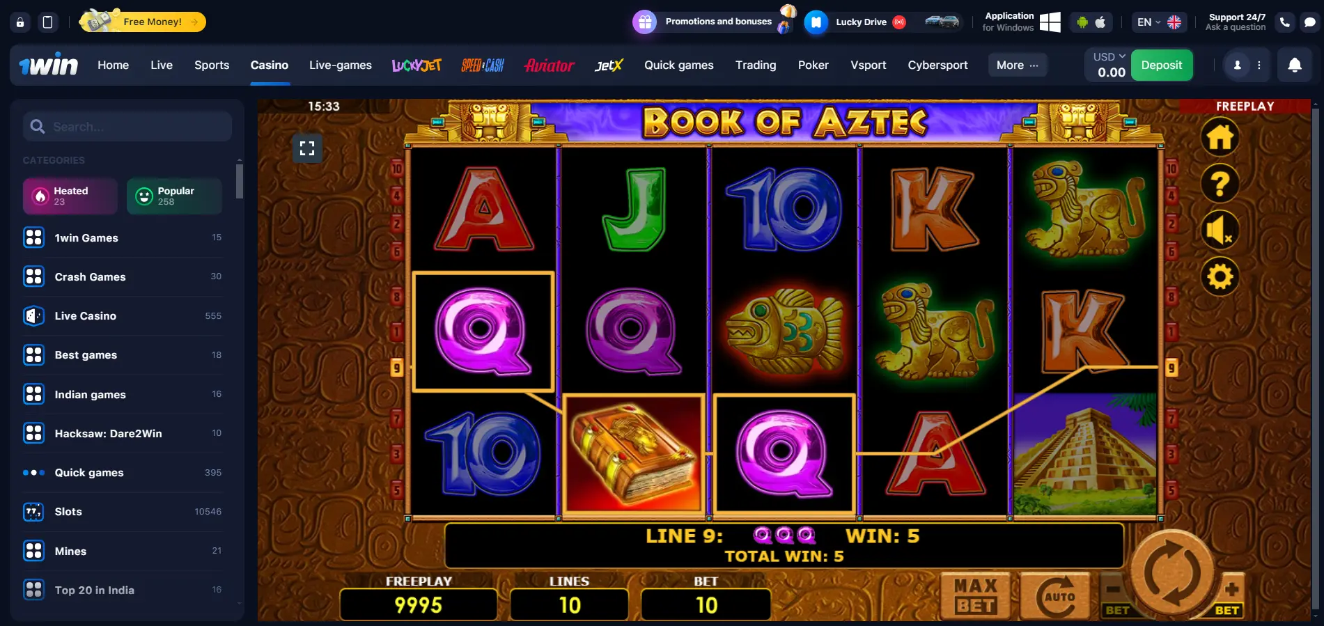 Play the Book of Aztecs