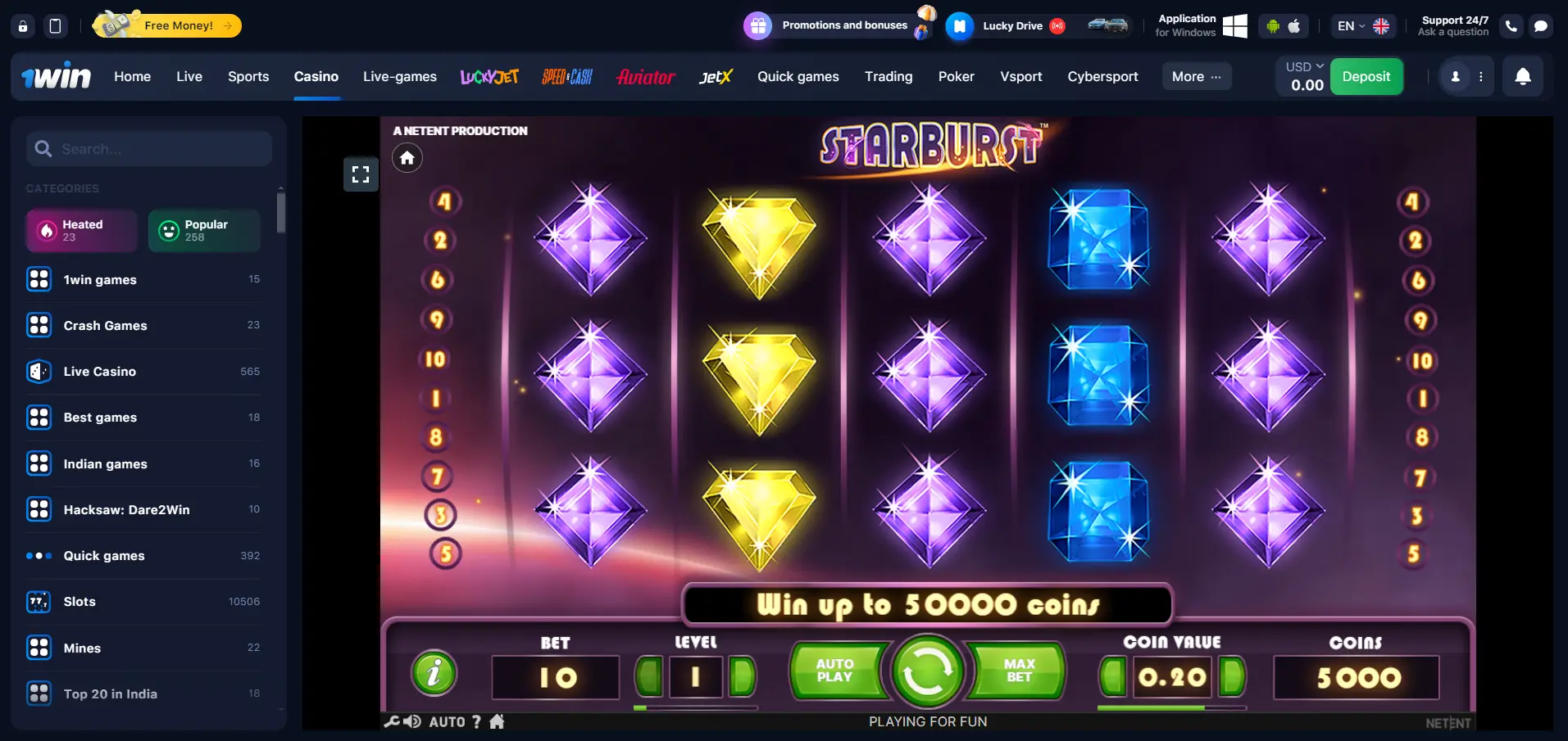 Starburst is a game