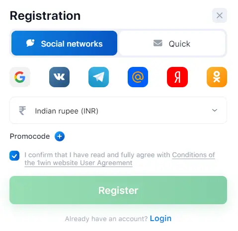 registration process