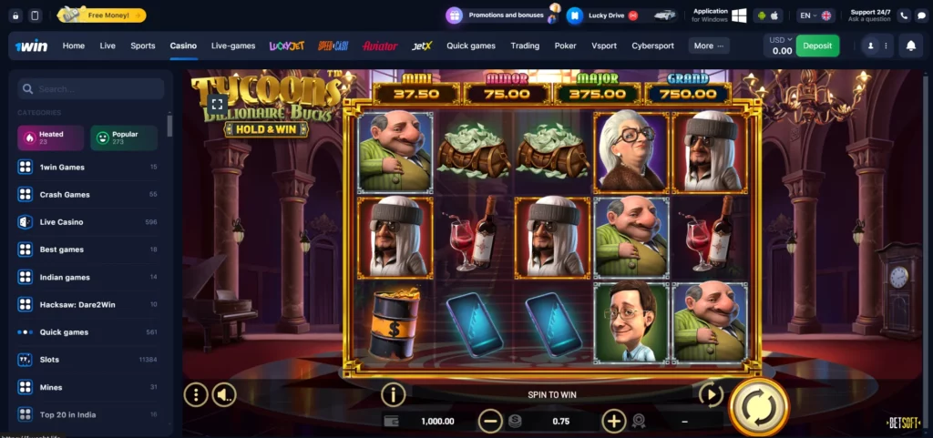Tycoons at 1win Tycoons at 1win