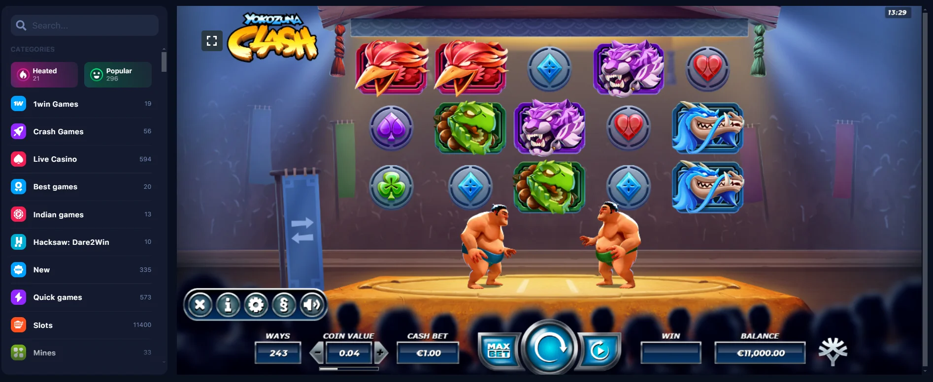 1win slot Yokozuna Clash