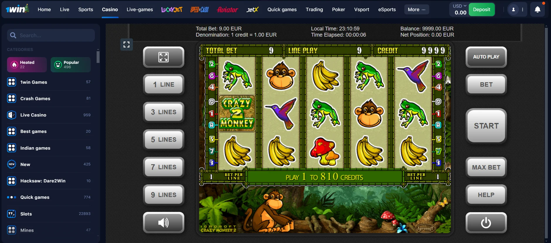 Crazy Monkey 2 slot