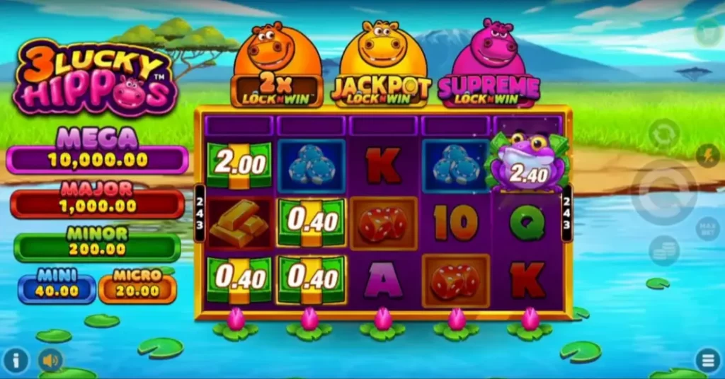 3 Lucky Hippos Slot