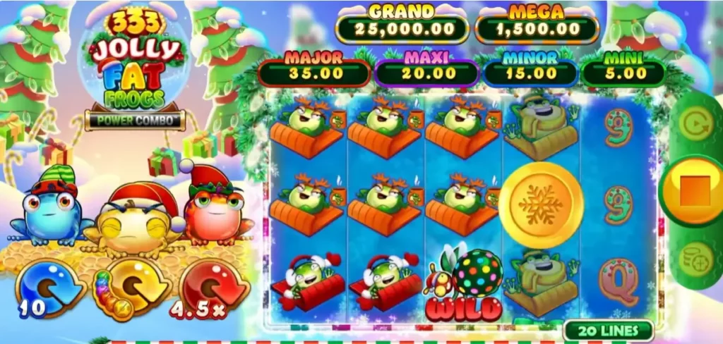 333 Jolly Fat Frogs Power Combo Slot