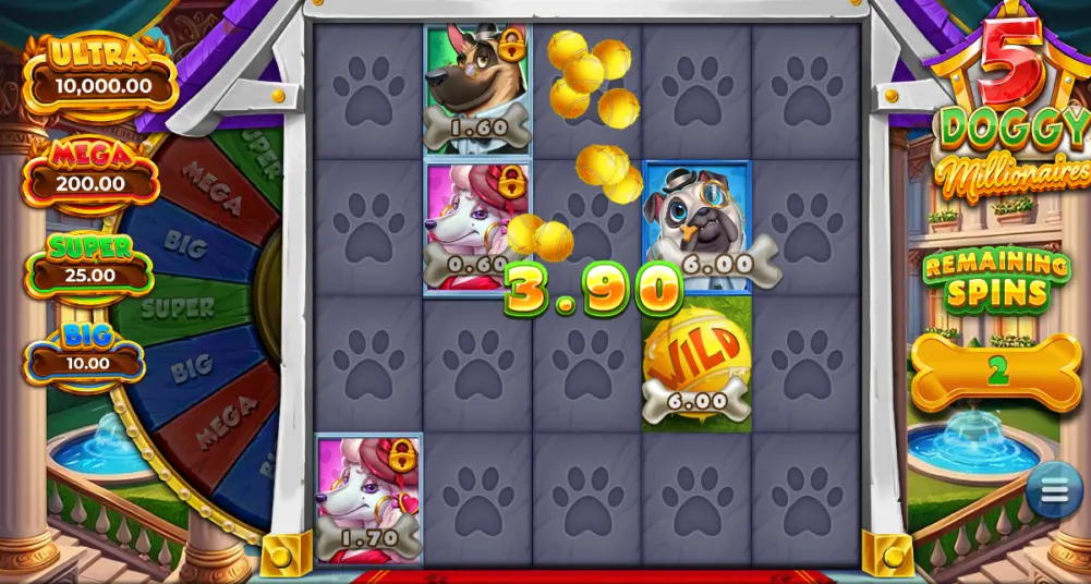 5 Doggy Millionaires Dream Drop Slot