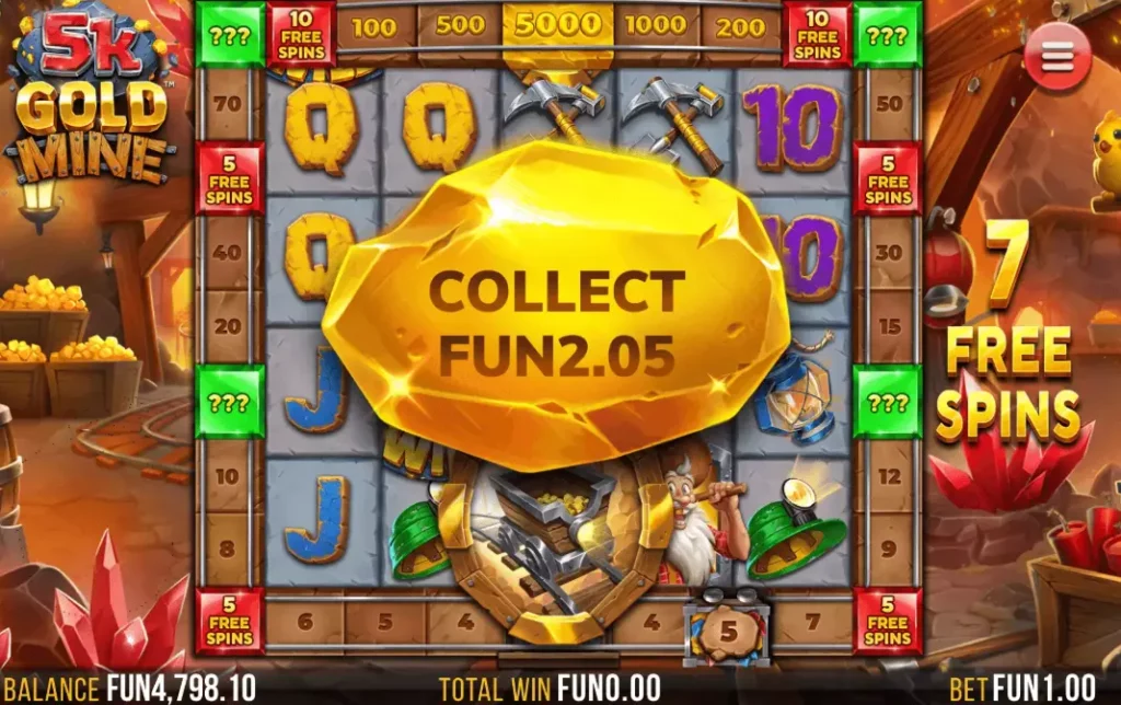 5K Gold Mine Dream Drop Slot