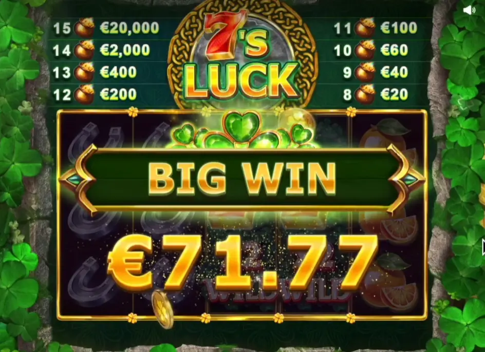 7’s Luck 1Win