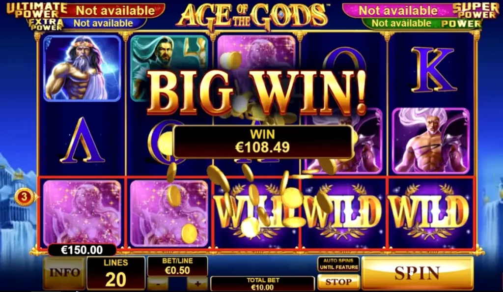 Age of the Gods Slot 1Win