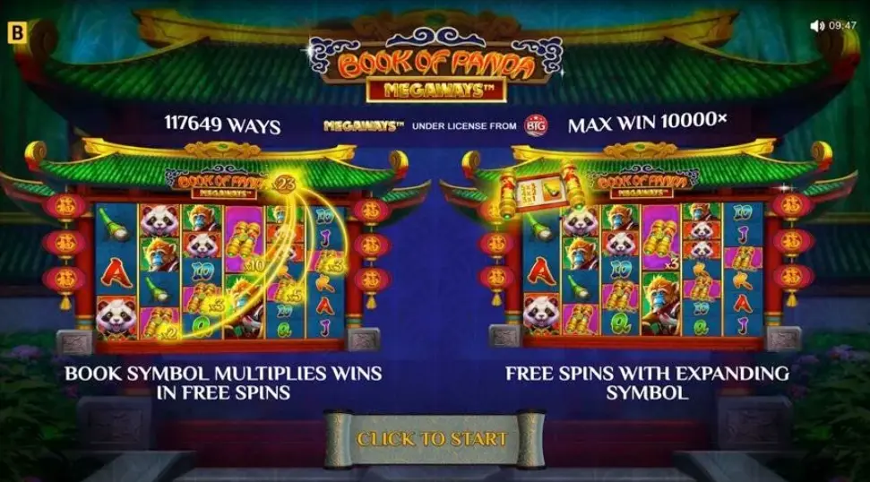 Book of Panda Megaways at 1Win