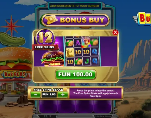 Burgers Slot at 1Win