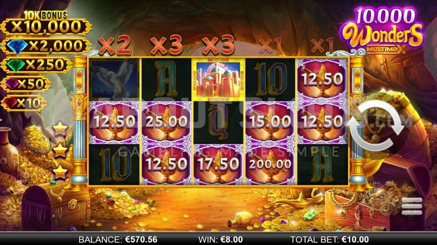 Respins feature with gold bars in the background.