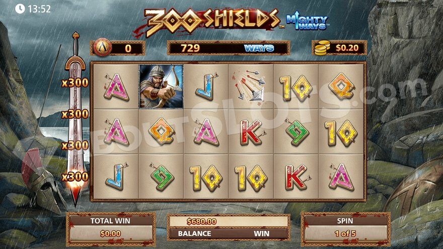 300 Shields Mighty Ways Slot: An Epic Battle for Wins at 1win Games