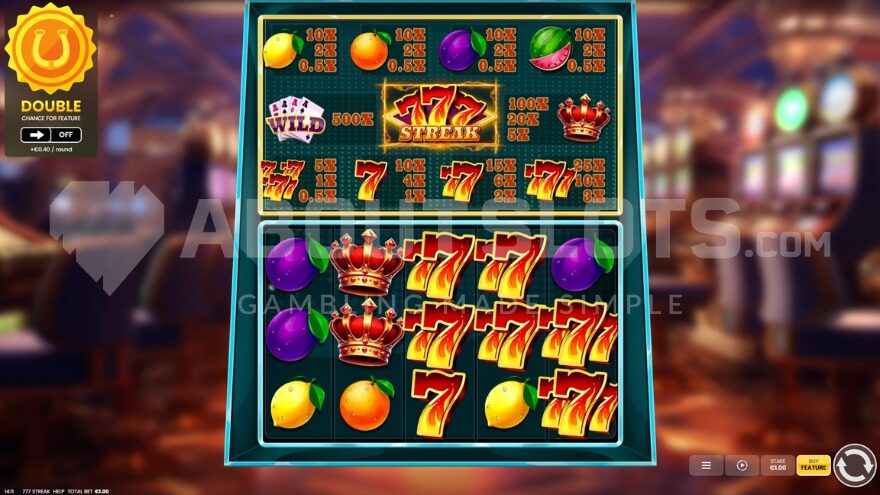 Base Game in 777 Streak Slot
