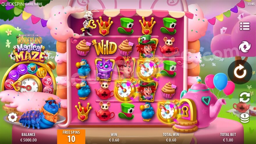 Free spins feature image with a pink landscape