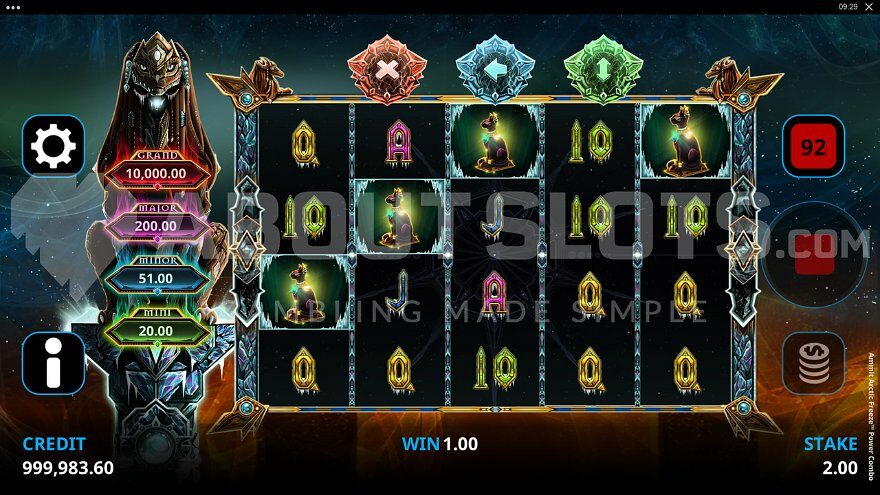 Slot game with Egyptian theme in a Scandinavian setting.