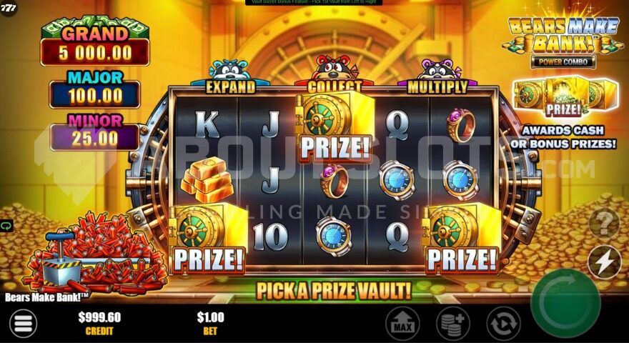 3 Prize symbols in view