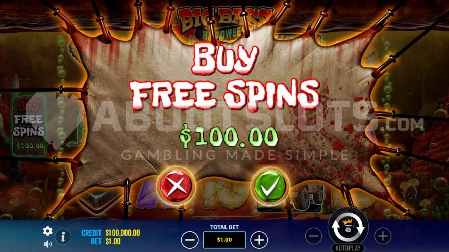 Big Bass Halloween 2 Feature Buy