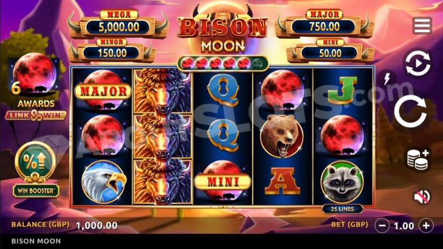 Bison Moon Slot Review: Journey into the Lunar Safari at 1win
