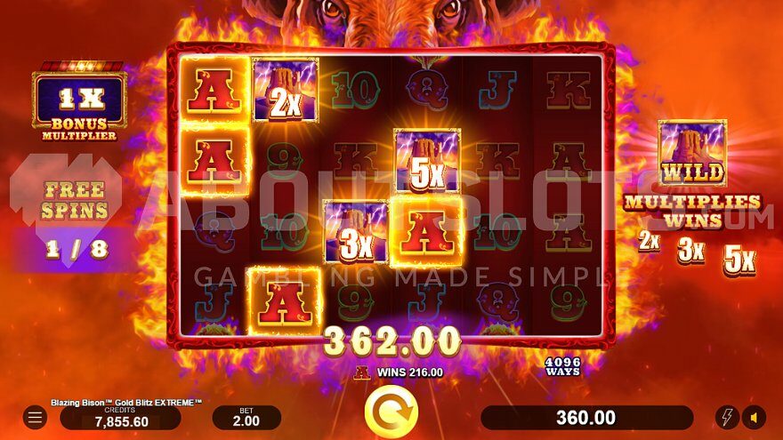Win 181 times the stake on the first of eight free spins.