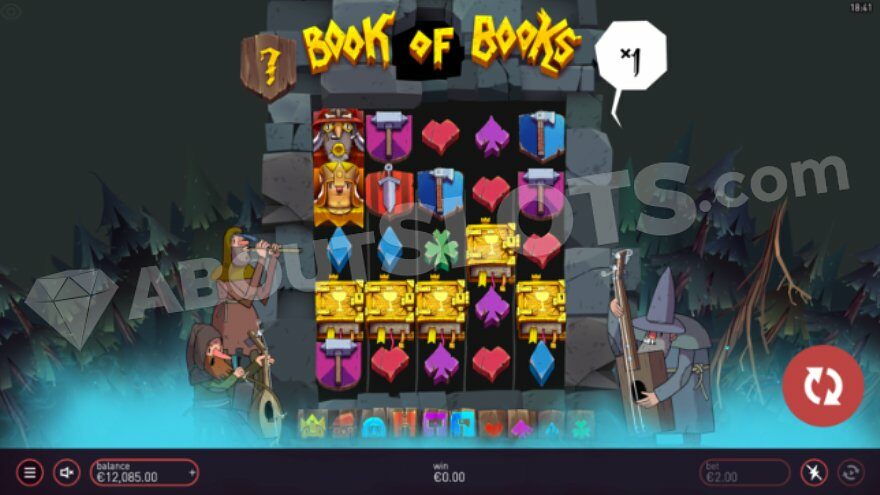 In Free Spins, the reels expand up to 5 rows high.
