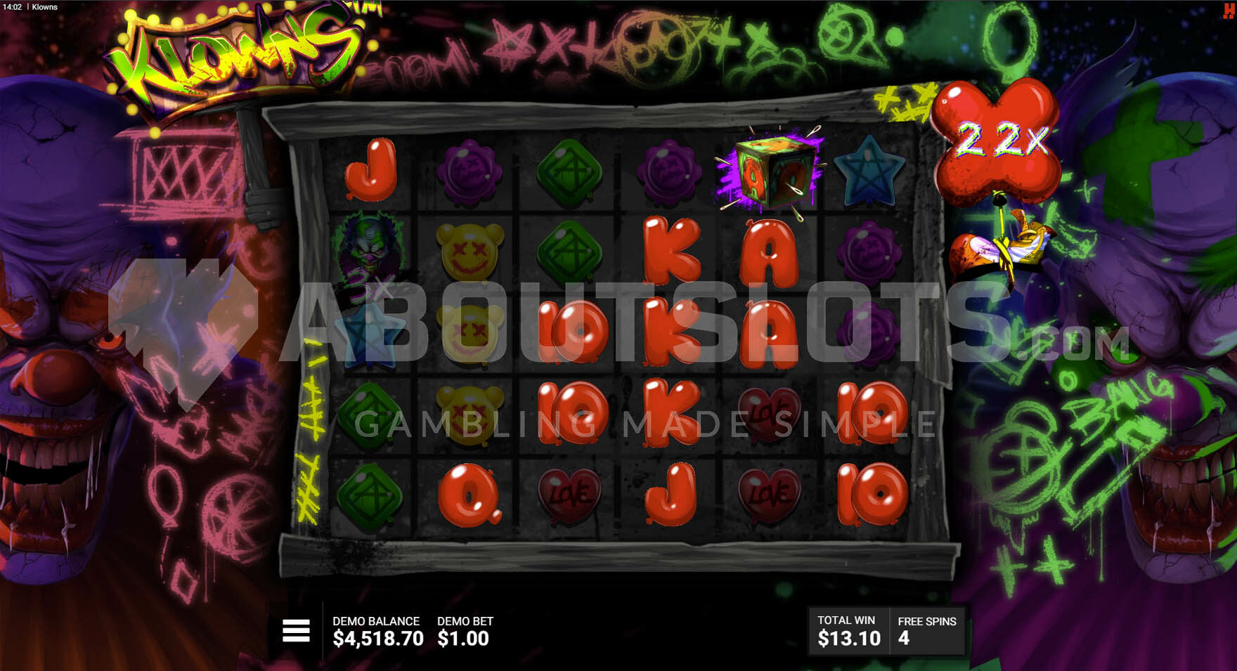 Lester's Cash Carousel Bonus Round in Klowns Slot