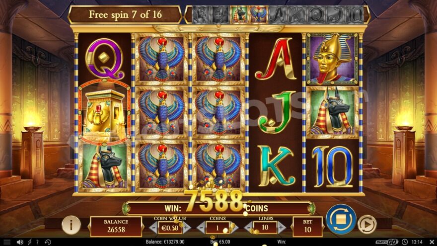 Bonus game with 2 special expanding symbols activated.