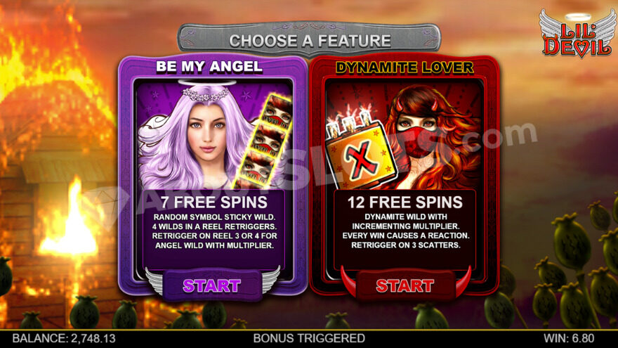 Lil' Devil Slot Bonus Features