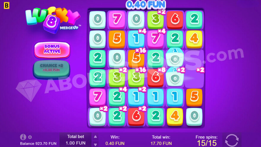 Bonus game with free spins and multiplier symbols on the reels.