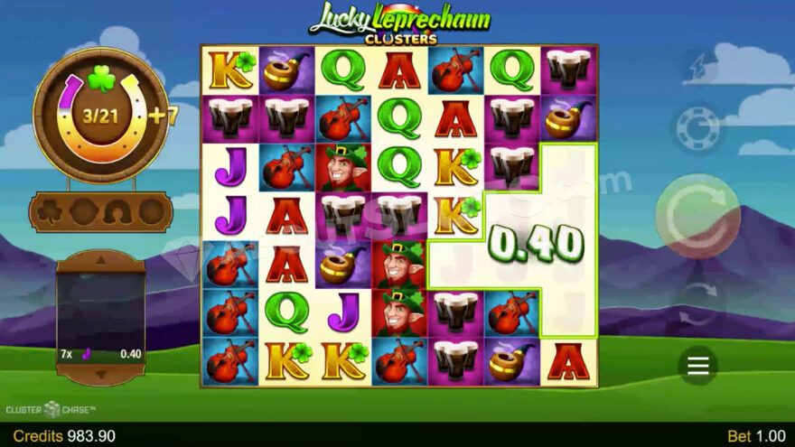 Lucky Leprechaun Clusters Base Game