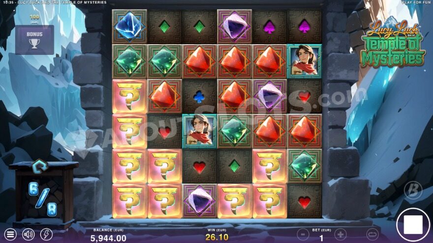 Free Spins feature with revealing mystery symbols.