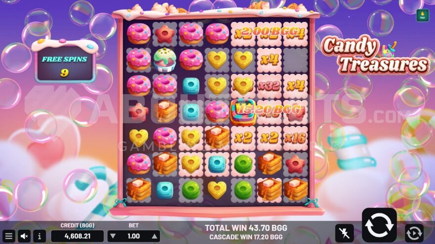 Candy Treasures Free Spins Feature