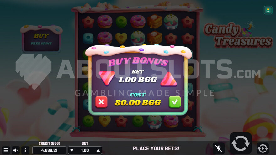 Candy Treasures Bonus Buy Feature