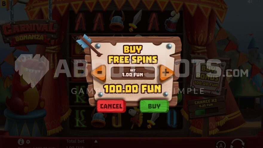 Bonus Buy for 100x Stake