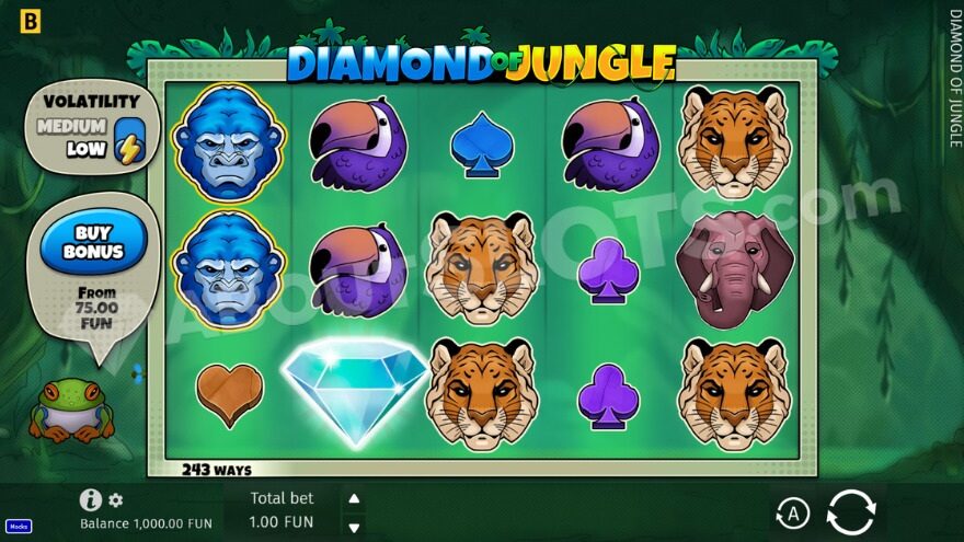 Animal-themed slot machine.