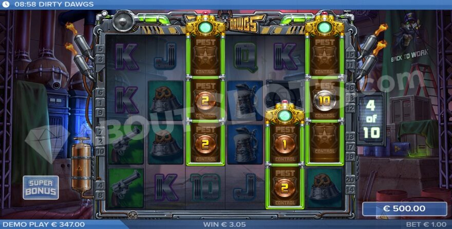 Super Free Spins Feature Screenshot