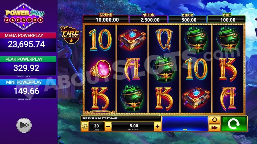 Fire Blaze Blue Wizard Powerplay Jackpot Slot: A Deep Dive Review