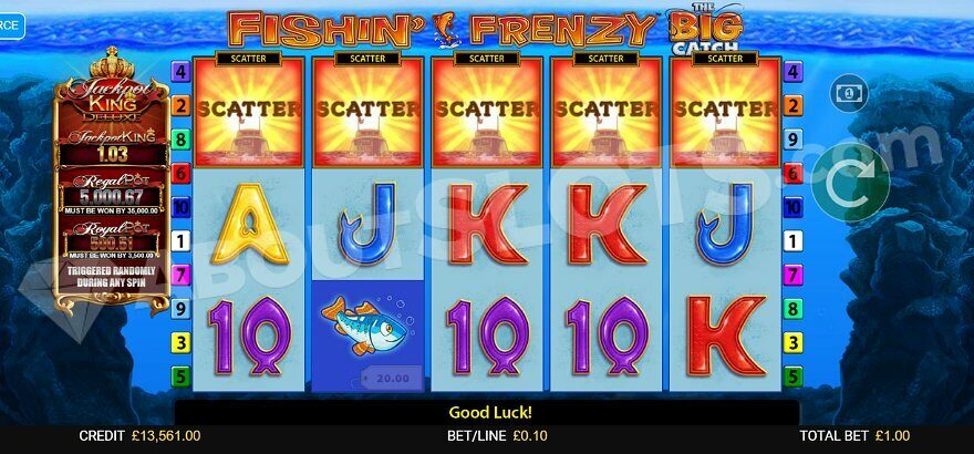 Fishin' Frenzy The Big Catch Jackpot King: Reel in Big Wins at 1win