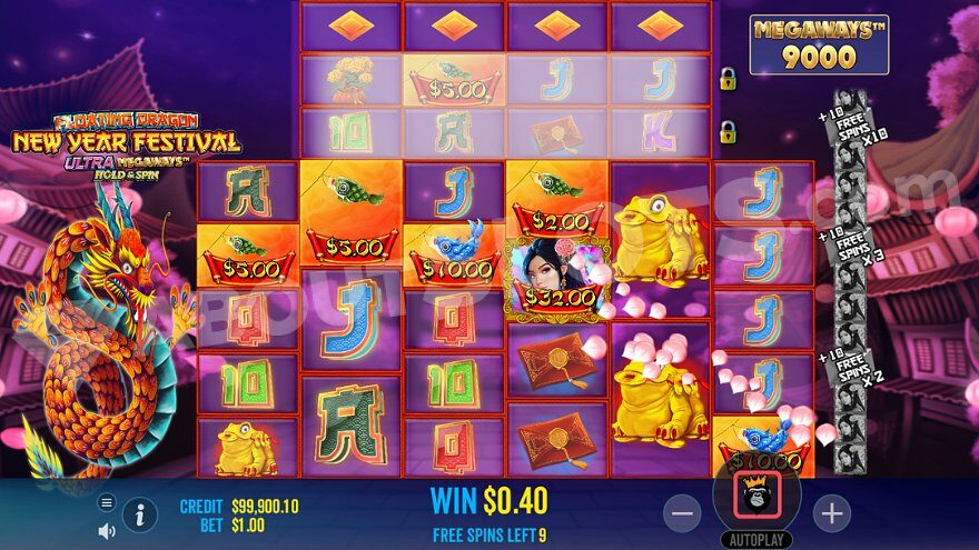 Floating Dragon New Year Festival Slot: Play at 1win Games