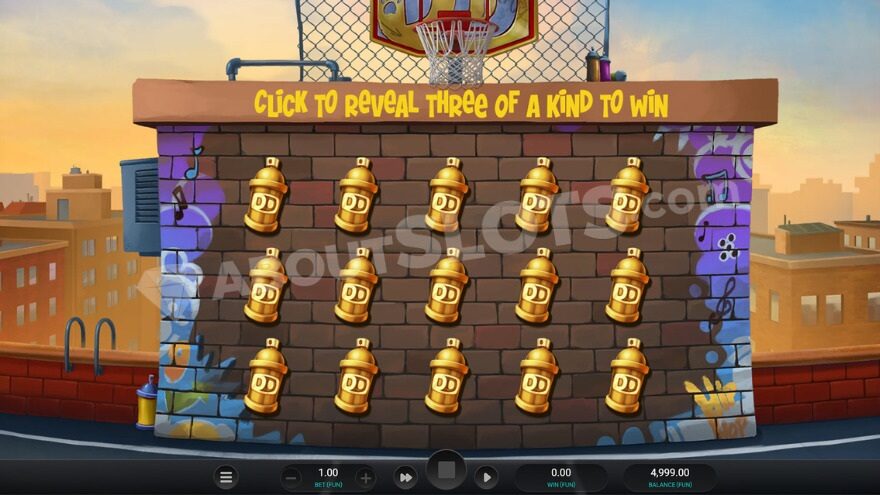 Dream Drop jackpot bonus with golden balloons to pop.