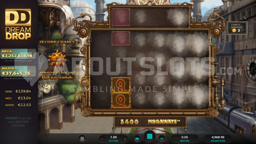 Base game with activated bomb symbols.