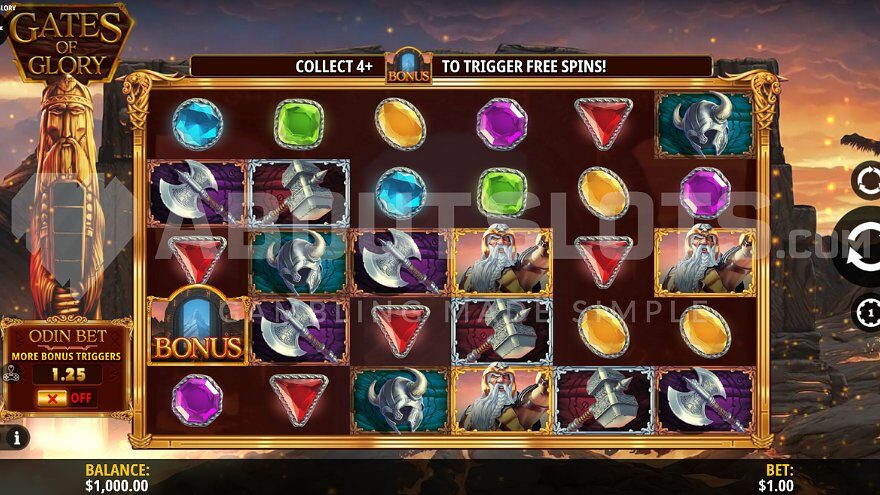 Slot machine with a Norse mythology theme