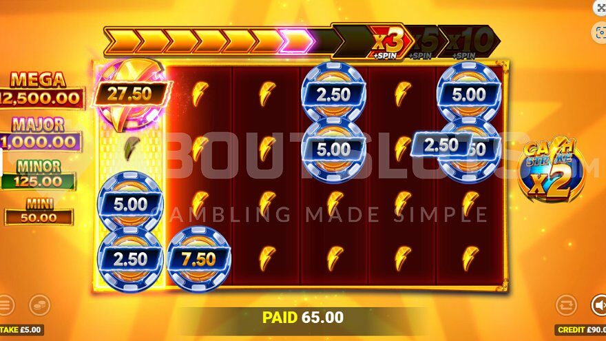 Gold Strike 2 slot bonus game feature.