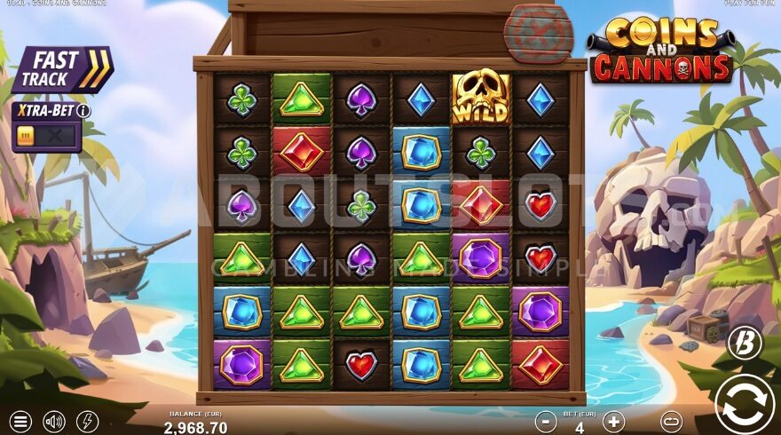 Coins and Cannons Slot Base Game at 1win