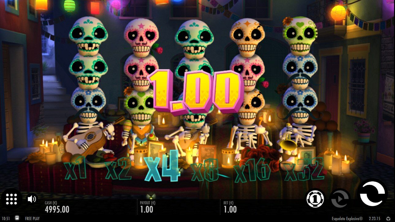 A 4X multiplier applied to a win.