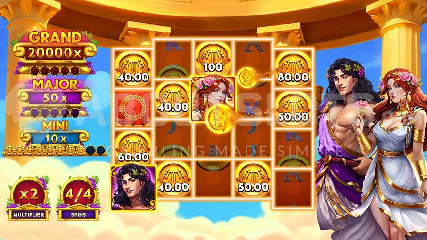8 coin symbols on the reels during the bonus game.