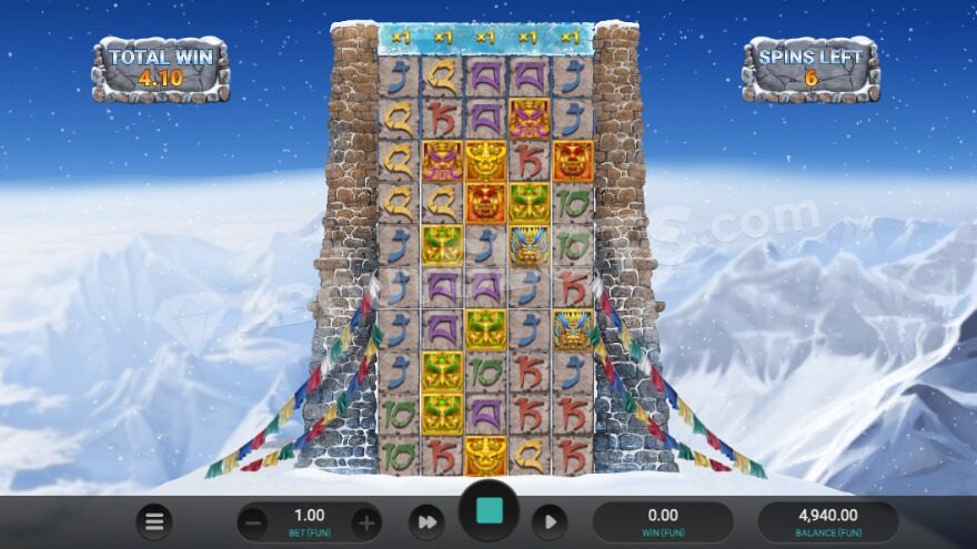 Bonus game featuring free spins and 100,000 ways to win.