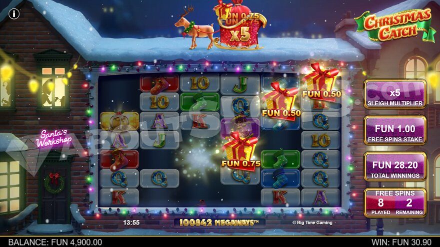 Play Christmas Catch Online Slot at 1win Casino