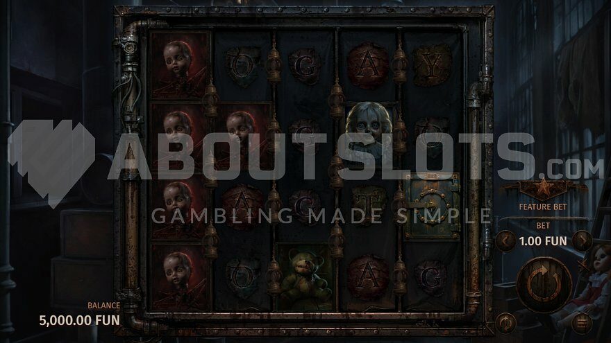 Spooky themed slot machine.